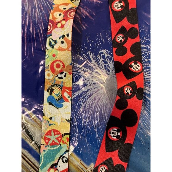 Disney Parks Mouseketeer Ear Hat Icons Reversible Lanyard New - Picture 3 of 3